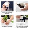 Automatic water absorbing lazy pot resin creative potted green ivy hydroponic plastic round flower pot   10cm PET+PP