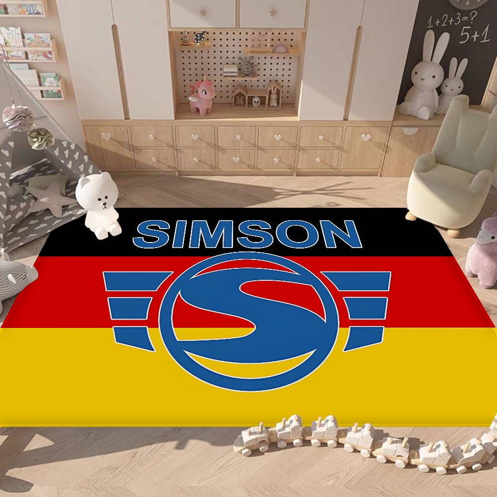 S-SimsonS LOGO Floor Mat Retro Multiple Choice Living Room Kitchen Rug Non-Slip Modern Home Decor
