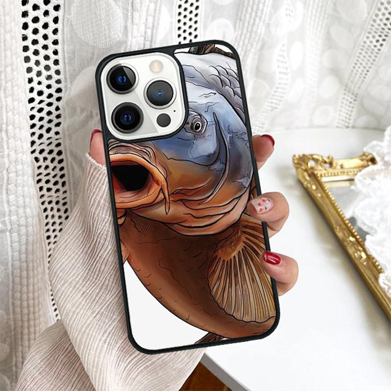 Carp Fishing Fish Phone Case Cover For iPhone 17 Air 16 15 14 Plus for Apple 16 11 12 13 Pro Max Coque
