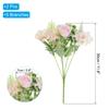 5 Branch Artificial Silk Peony Hydrangea with Stem, 2 Pack Fake Flowers Faux Peonies Decor Bouquet for Wedding Home Office