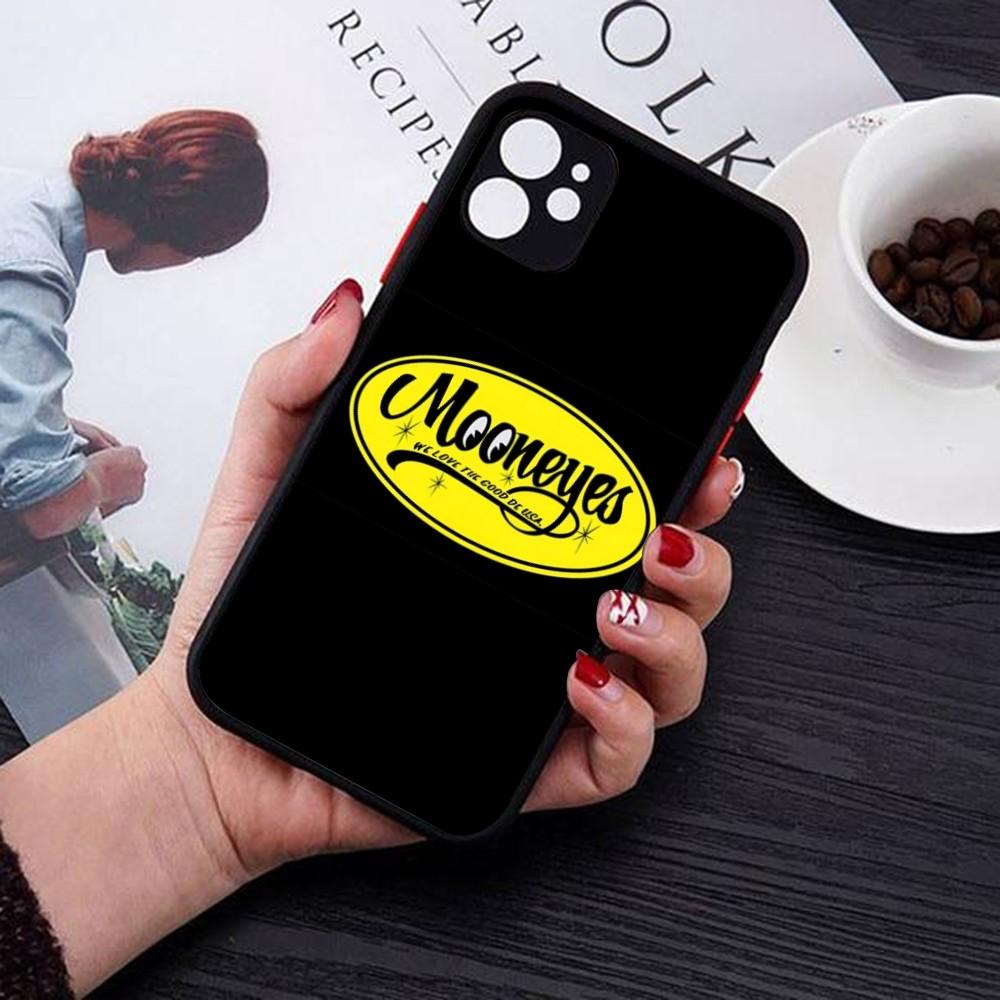 Mooneyes Print Phone Case For IPhone 14 11 12 13 Mini Pro Max 8 7 Plus X XR XS MAX Translucent Matte Cover