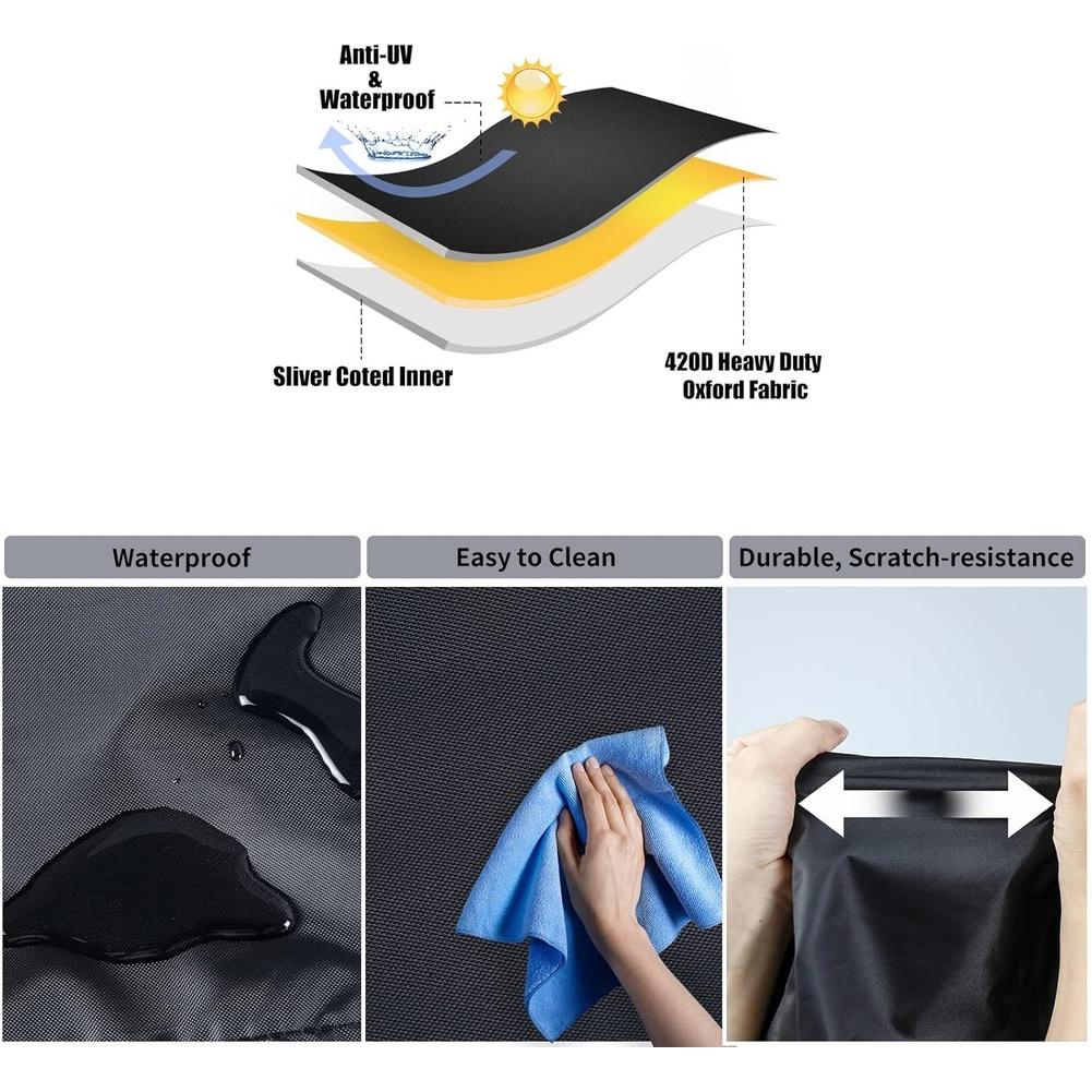 

Waterproof Electric Heater Cover with Heavy Duty Oxford Fabric Zipper Closure and Storage Compartment for Remote Controls China Mainland