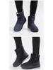 Men's Large Size Waterproof Winter Snow Boots with Thickened Velvet Lining for Warmth and Comfort