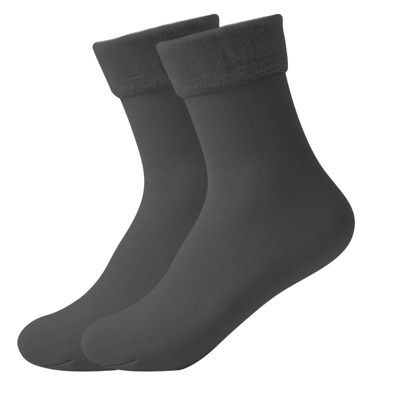 

4 пары Зимние Теплые Однотонные Женские Носки Эластичные Удобные Толстые Термоноски Женские Черные Бесшовные Снежные Носки Вельветовые Низкие Носки One Size