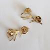 Korean Style Personality Gold Simple Deer Antler Collar Buckle Collar Pin Women's Clothing Badge Men's Shirt Collar Corner Accessories