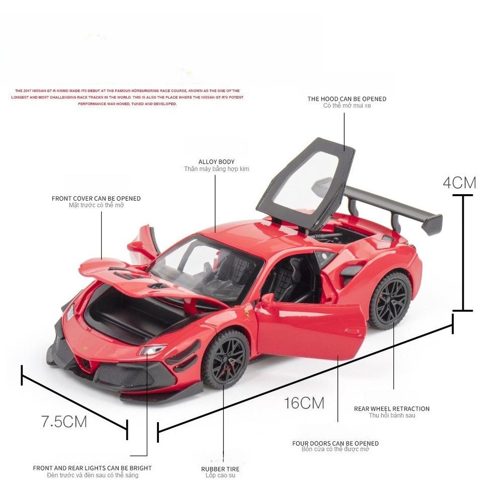 1:32 Ferrari Laferrari SF90 P80C 488 Legierungs Auto Modell Diecasts Metall Spielzeugfahrzeuge Auto Modell Simulation Ton Licht Sammelgeschenke
