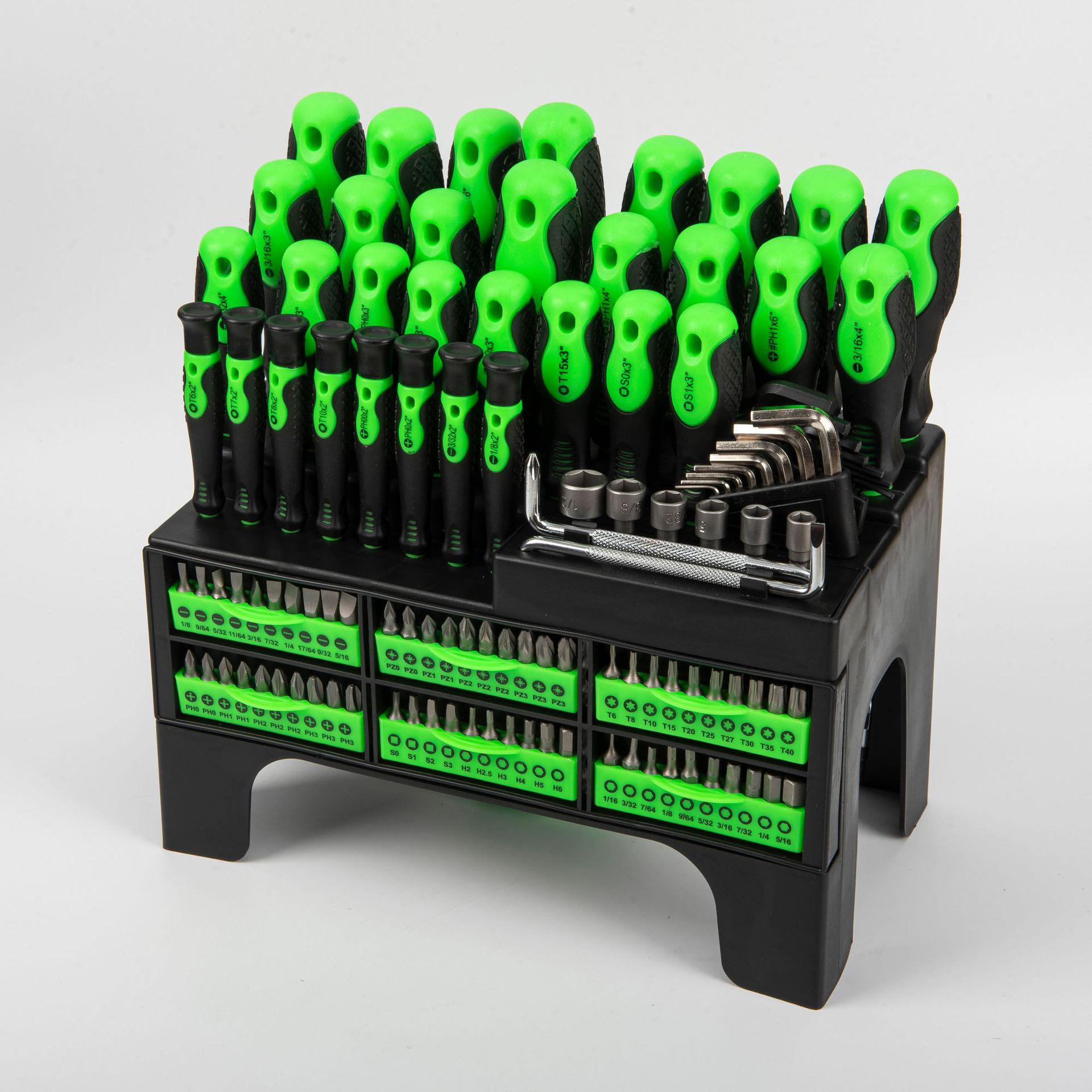 118-Piece Multifunctional Screwdriver Set with Storage Rack