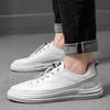 Invisible inner height increase 5cm men's shoes white shoes fashion casual shoes trend board shoes men's outdoor walking small green shoes