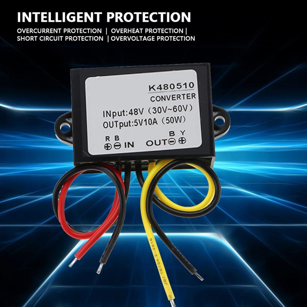 36V/48V auf 5V Step-Down-Netzteil Wasserdichtes Netzteil Transformator Spannungsmodul Motorleistung