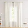 1 Panel Sheer Lace Curtain, Vintage Floral Lace Curtain with Rod Pocket, Light Filtering Window Curtain Panel for Living Room Bedroom Window Closet