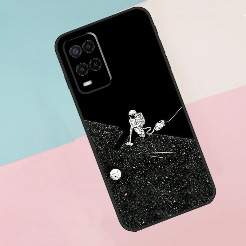 Astronaut Star Space For Oppo A16 A76 A96 A15 A80 A60 A40 A94 A54 A98 A78 A18 A38 A58 A17 A77 A74 A57S Phone Case