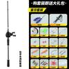 Carbon Fiber Spinning Baitcasting Rod Combo Set Beginners 2-Piece Casting With Left/Right Hand Reel 1.65m To 2.4m