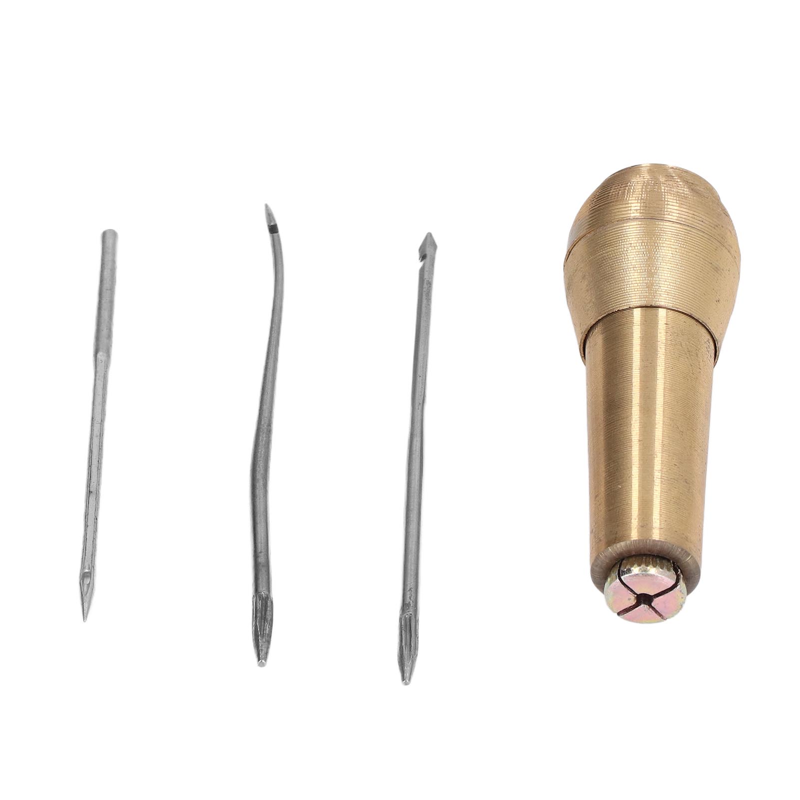 

Шило для шитья кожи, набор игл для ручной вышивки, набор инструментов с латунной ручкой для ремонта обуви вручную