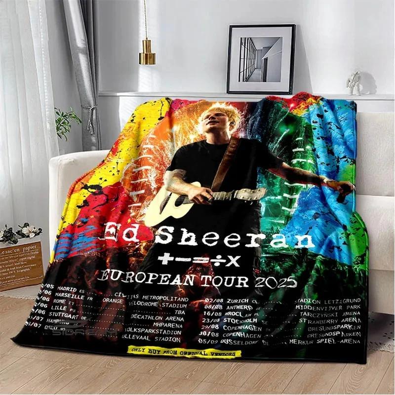 Singer Ed Sheeran printed blanket Warm Flannel blankets Soft and comfortable blanket bed linings blankets for beds Birthday Gift