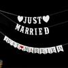 Just Married Letter Banner Bridal Shower Paper Garland Bunting Banner  Party Decoration Supplies