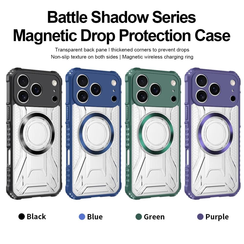 Magsafe for Wireless Charging Magnetic Phone Case for IPhone 17 Pro Max 17 Air 16 E 15 14 13 Promax Armor Grade Shockproof Shell