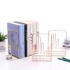A Pair Iron Love Shaped Book Stand Study Accessories Book Storage Rack Holder Bookends For Office Home School Organizer Supplies