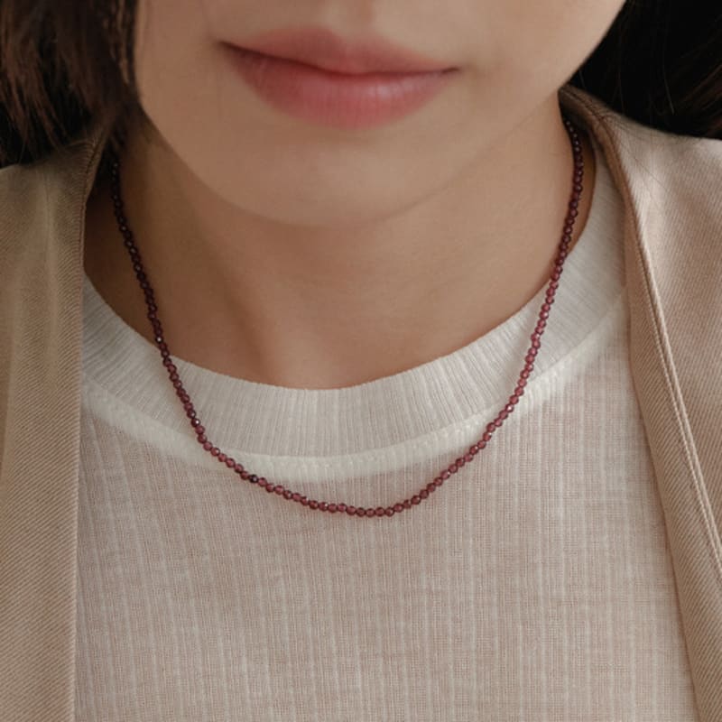 

GETMEBLING Привіт, коко намисто Garnet(N295-Garnet)