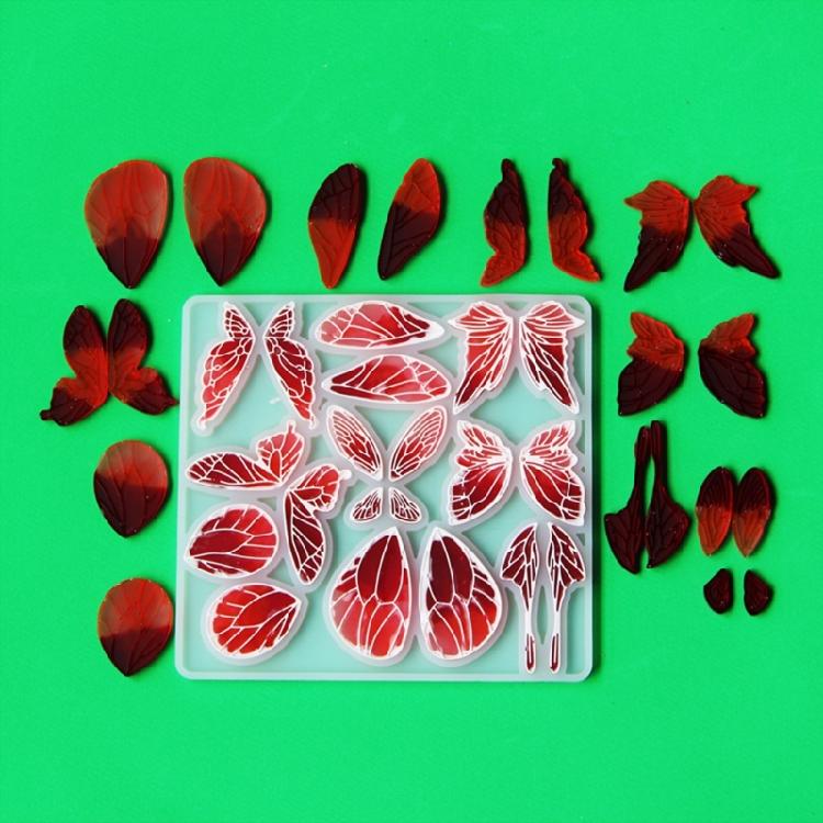 Reusable Silicone Jewelry Accessory Crafting Mold Flexible Silicone Craft Mold for Butterfly Wing Embellishments