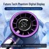 Handheld Turbo Fan: 100-Speed Stepless Adjustment with Digital Display for Portable Cooling
