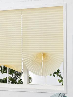 Cordless Pleated Curtains Self Adhesive Non Woven Curtains Folding Curtains Home Shading Curtains for Bedroom Living Room
