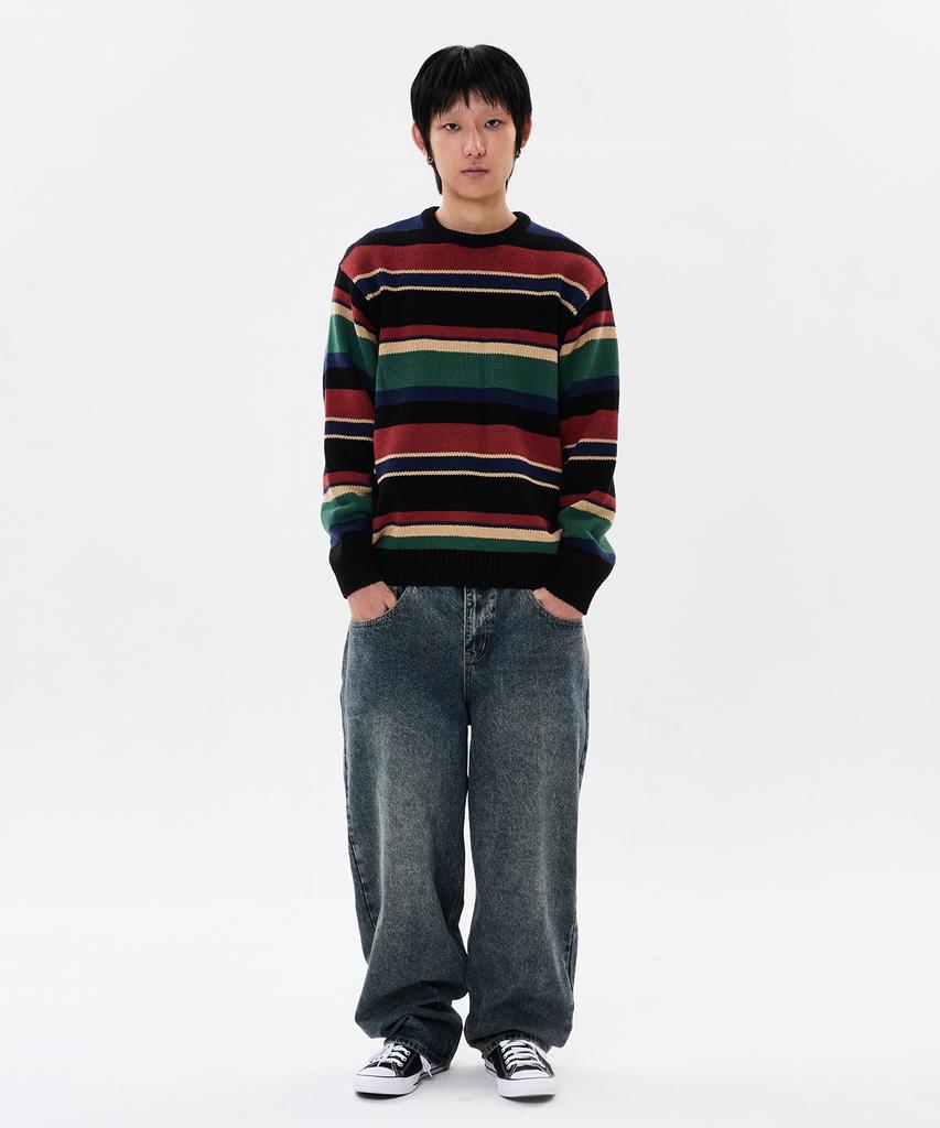 WKNDRS Multi Stripe Knit (Black)