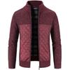 Autumn And Winter Stand Collar Cardigan Sweater Thickened Casual Sweater Men's Warm Fashion Coat