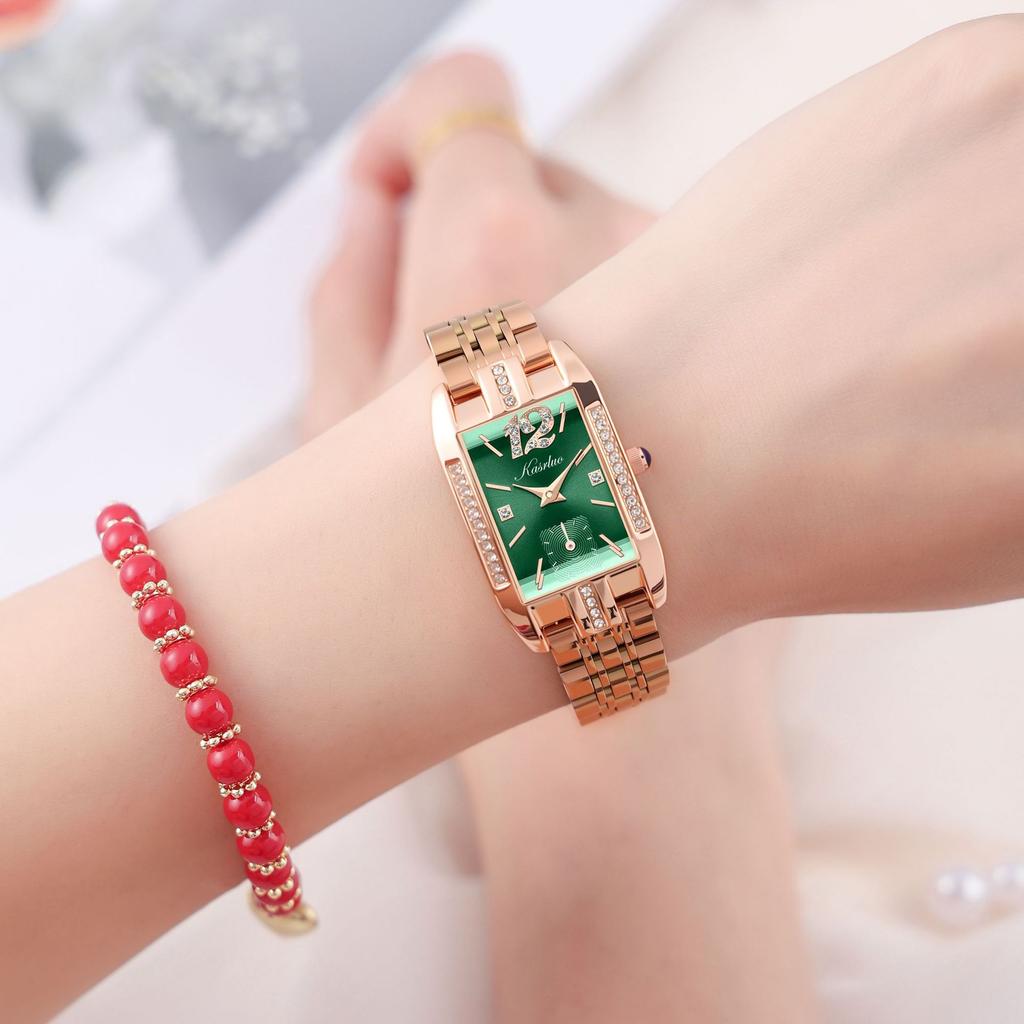 Fashion Light Luxury Diamond-Encrusted Women'S Watch High-Grade Stainless Steel Strap Fashion Waterproof Watch Women