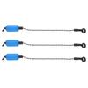 3PCS Iron Fishing Alarm Chain 3 Colors Fishing Alarm Hanger Bite Indicator Alerter  Outdoor Use