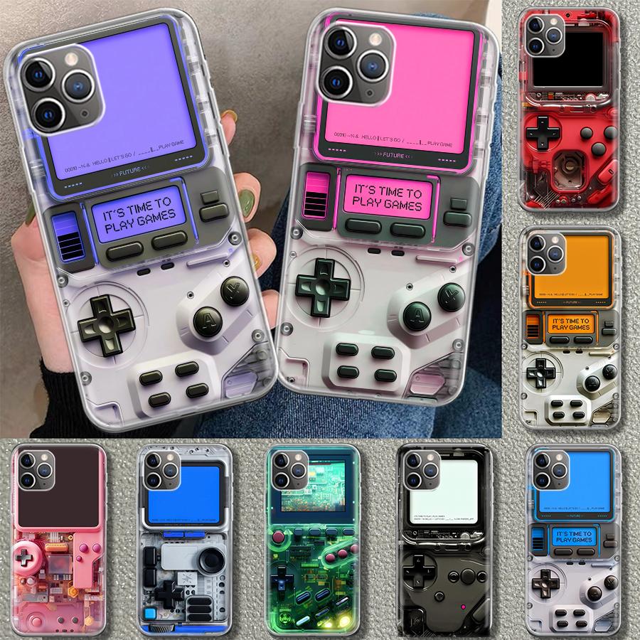 Games Console Fashion Boy Phone Case Cover for iPhone 11 12 13 Mini 14 15 Plus 16 Pro Max 17 Air 7 8 + SE Art Customized Fundas