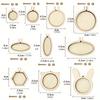 10 STÜCKE Mini Stickrahmen Holzring Rund Kreuzstichrahmen Kreis für DIY Anhänger Stickrahmen Bastelornamente