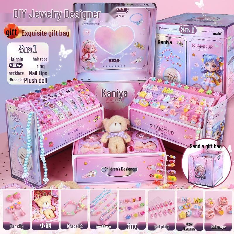 JINGRUIXIANG Kids DIY Beading Jewelry Kit