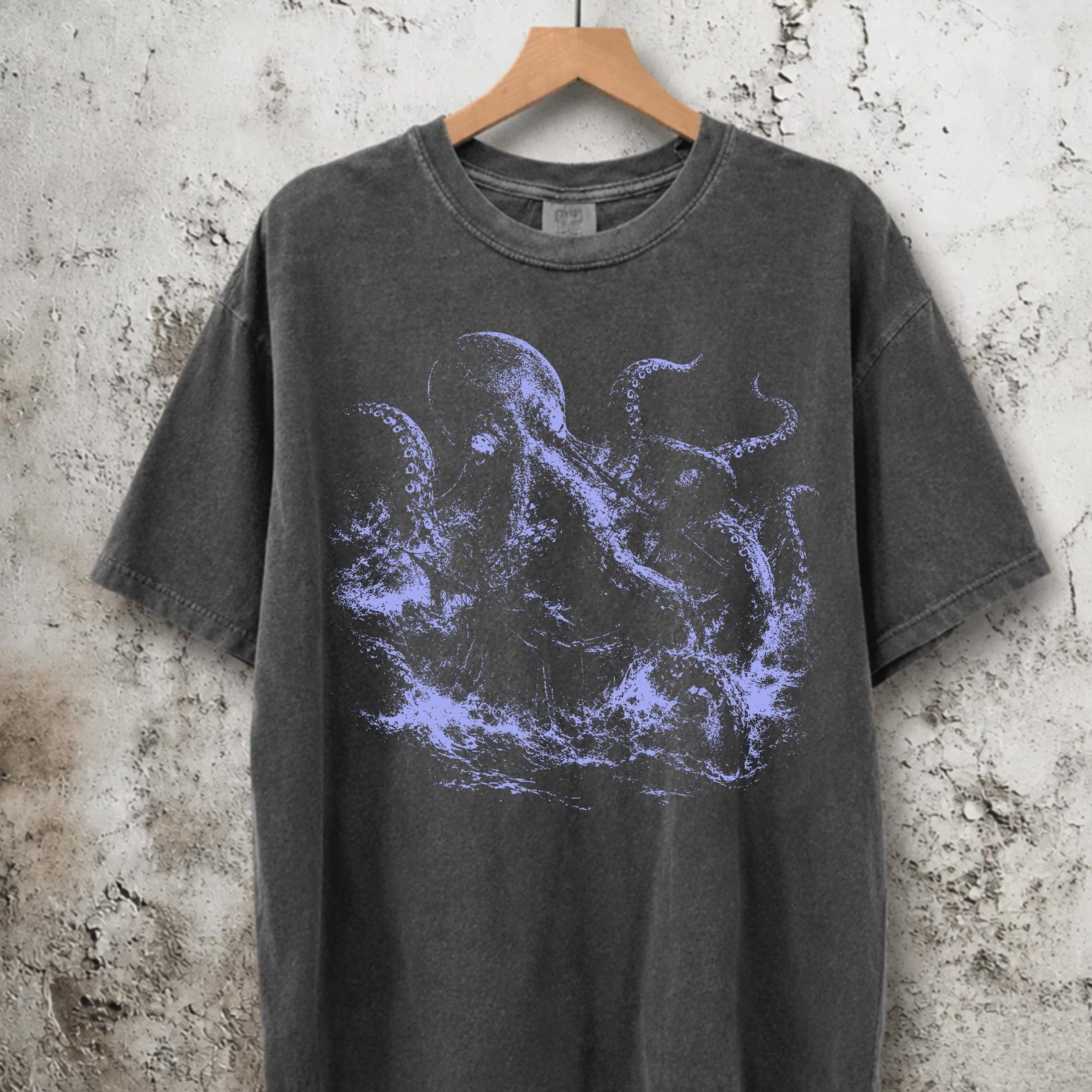 Comfort Colors Octopus Lover Shirt, Vintage Ocean Animal Tee, Cute Sea Life Graphic, Summer Beach Gift 4XL