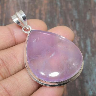 Sage Amethyst Gemstone 925 Sterling Silver Handmade Amazing Jewelry Pendant