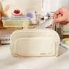 Simple Pencil Bag Aesthetic Stationery Holder Bag Korean Large Capacity Pen Case  Children Gifts