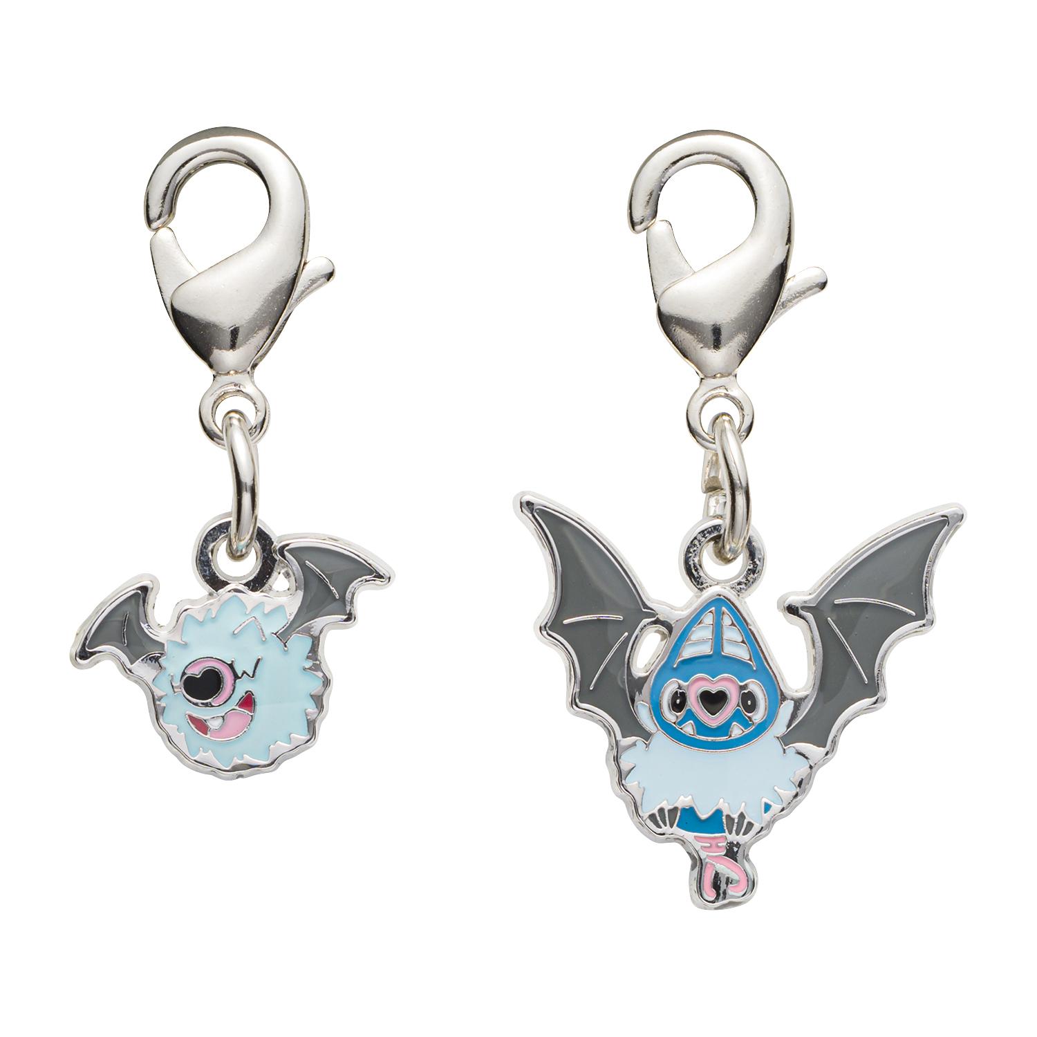 

[Pokemon] Pokemon Center National Pokedex Metal Charm 527 Woobat & 528 Swoobat