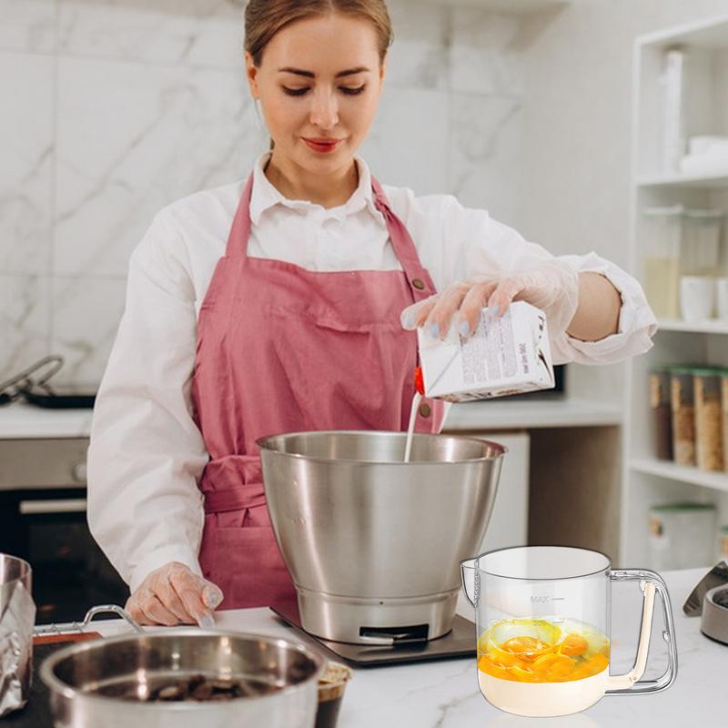 Multifunctional Egg Stir Cup Hand-Pressed Cream Beating Cup Multifunctional Hand Push Mixer Kitchen Gadget For Baking & Cooking