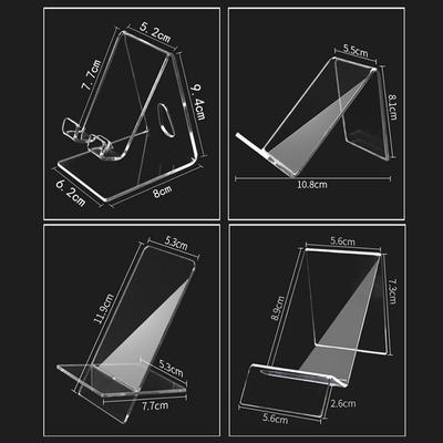 Transparent Cell Phone Holder Acrylic Display Stand Clear Rack Stand For Cell Phone Display For Huawei Xiaomi Iphone