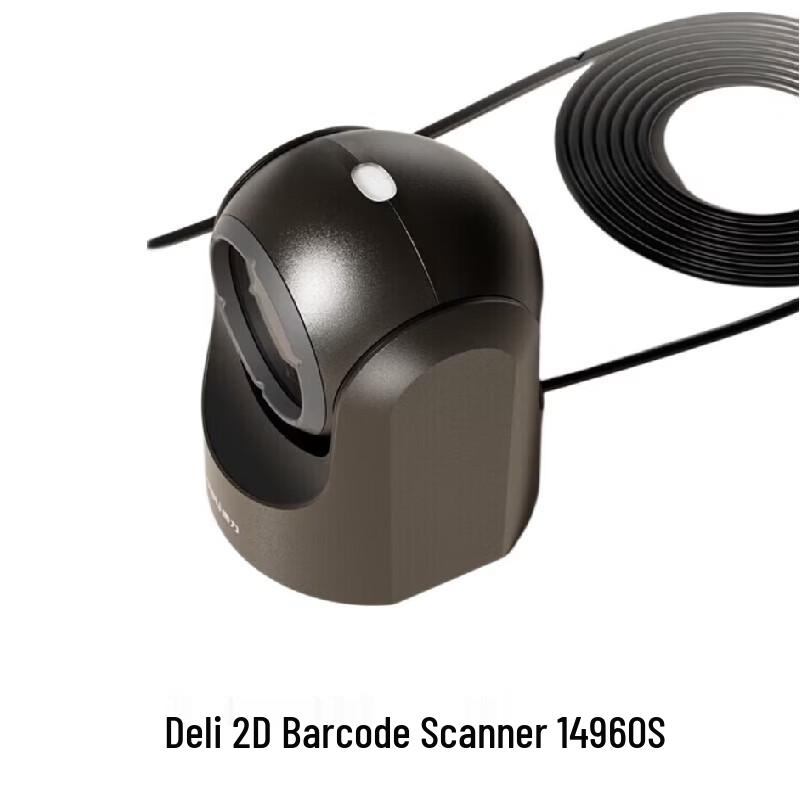 Deli 14960S Wired 2D Barcode Scanner