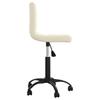 Vidaxl Swivel Office Chair, Cream, Upholstered with Velvet