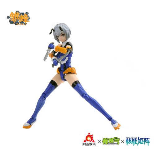 Doyusha NUKE MATRIX B.E.E. Ruri 1/12 Scale Pre-Colored Plastic Model Kit, Approximately 160mm Tall