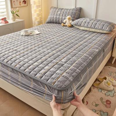 Set da 3 pezzi Copriletto Coprimaterasso trapuntato carino Coprimaterasso morbido e delicato sulla pelle Lenzuolo con angoli stampato 1 coprimaterasso + 2 federe