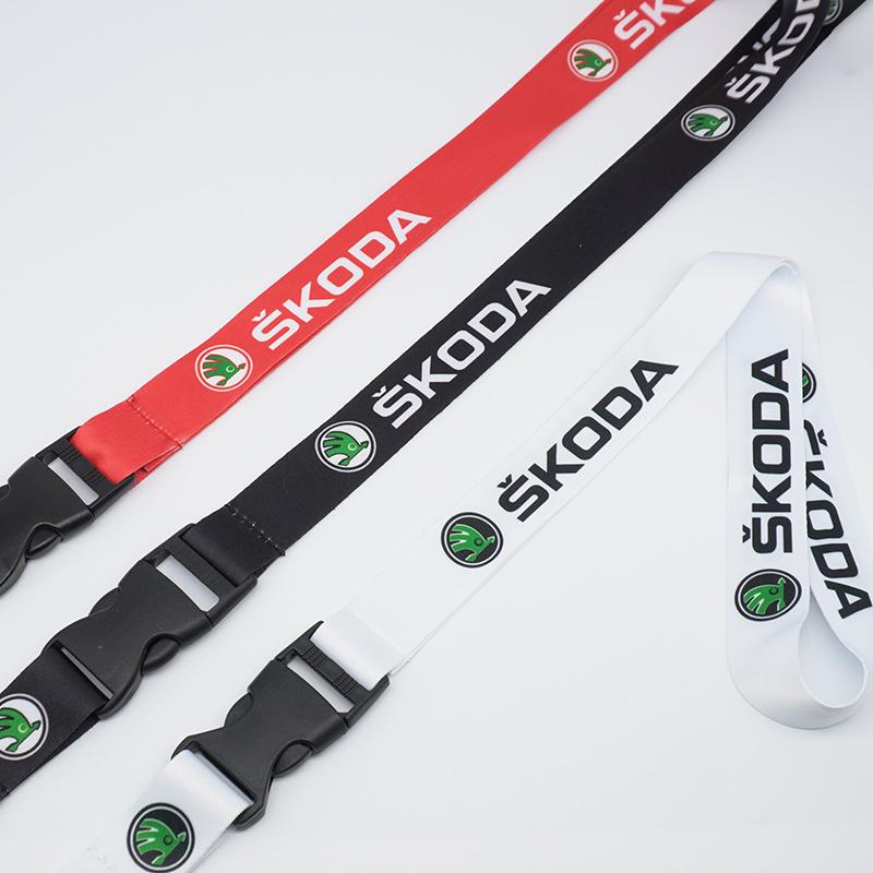 Car Neck Straps Lanyard Key Cell Phone Work ID Card Hanging Rope For Skoda Octavia A5 A7 RS Fabia Superb Rapid Kodiaq Karoq EH4