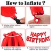 Bow Love Birthday Balloon Set Happy Birthday Balloon 32 Inch Love Aluminum Film Balloon Birthday Party Interior Decoration