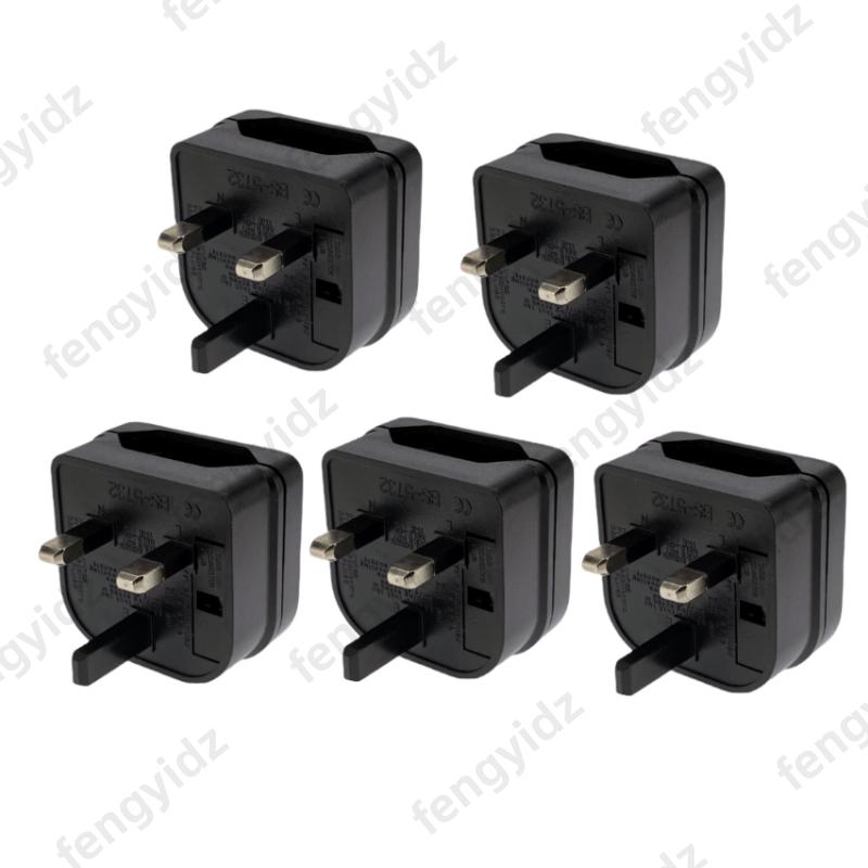 1Pc European Euro EU 2 Pin To UK 3Pin Power Socket Travel Plug Adapter Converter New