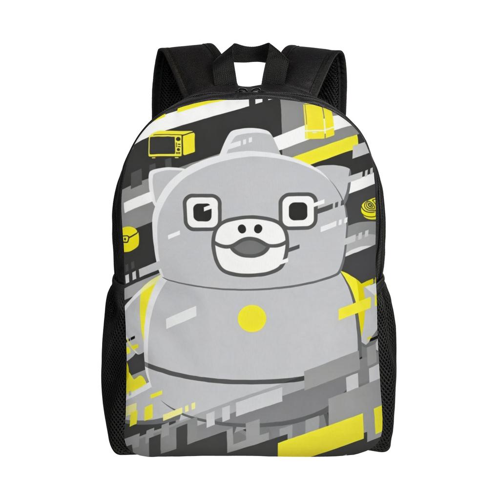 Chibi Monster Raids Again Backpack for Men Women Cool High School Work Daypack Cute Laptop Computer Canvas Bags Outdoor