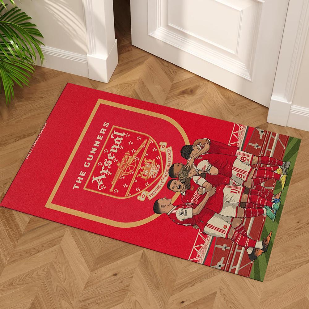 Arsenal Football Player Area Rug Perfect for Dormitory Study Room Outdoor Decorate Room Anti-slip Rug Anime Office Decor