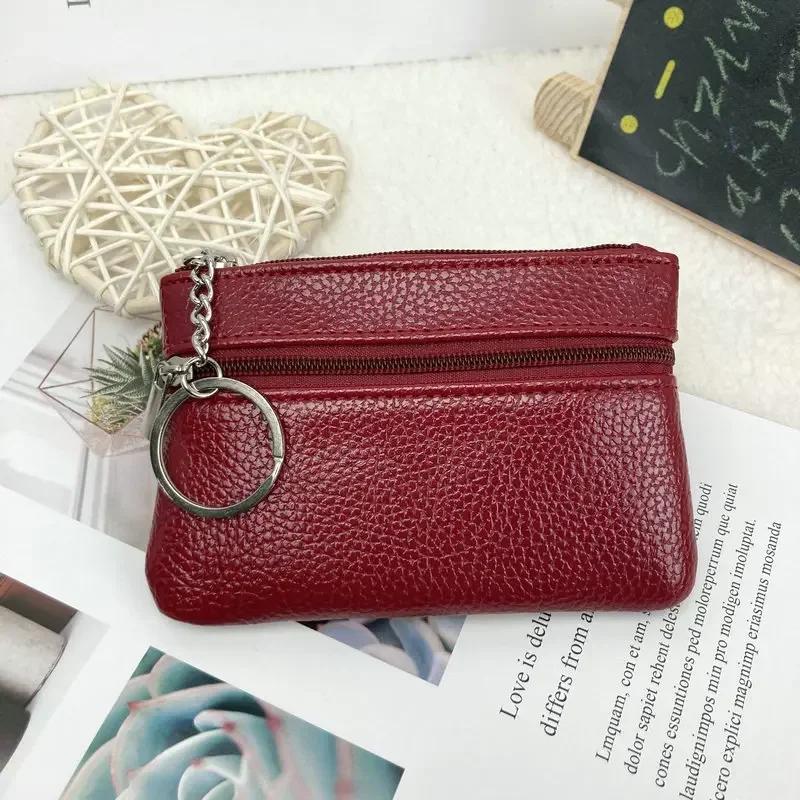 PU Deri Bozuk Para Cüzdanları Kadın Küçük Bozuk Para Para Çantaları Cep Cüzdanları Anahtarlık Kılıfı Mini Fonksiyonel Kılıf Fermuarlı Kart Cüzdanı