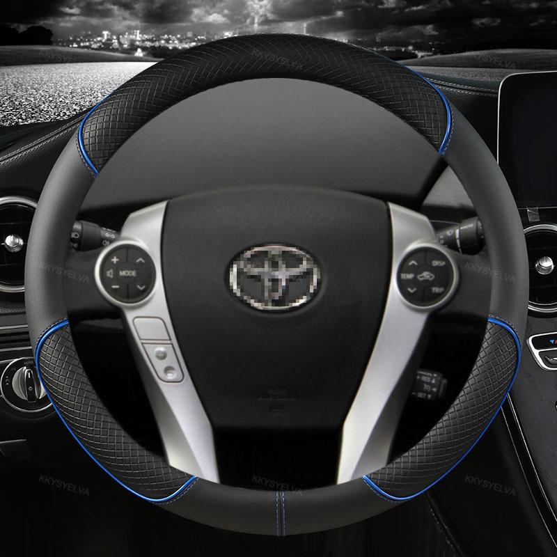 For Toyota Prius 30 20 V Prius C Plus Plug-in Prime XW10 XW20 XW30 XW50 2001~ Car Steering Wheel Cover Auto Accessories
