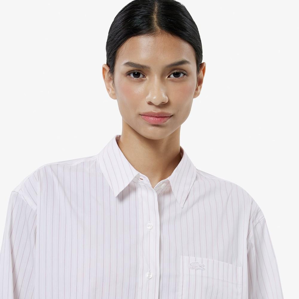 Lacoste Women's Striped Cotton Shirt CF292E-55N70V